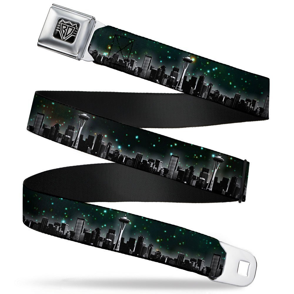 9341 Seatbelt Belt Seattle Regular, Multicolor, 1.5" Wide-24-38 Inches in